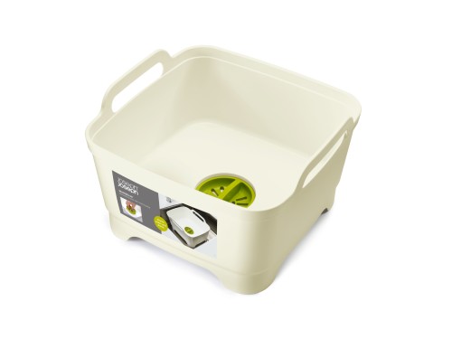 Joseph Joseph Wash & Drain - Abwaschschüssel mit Ablaufstopfen - weiß