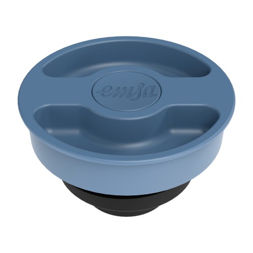 EMSA MOTIVA  Isolierkanne, [1 L, Nordisches Design, Ergonomischer Schraubdeckel, Quick-Press-Verschluss mit einer Hand, 12 Stunden