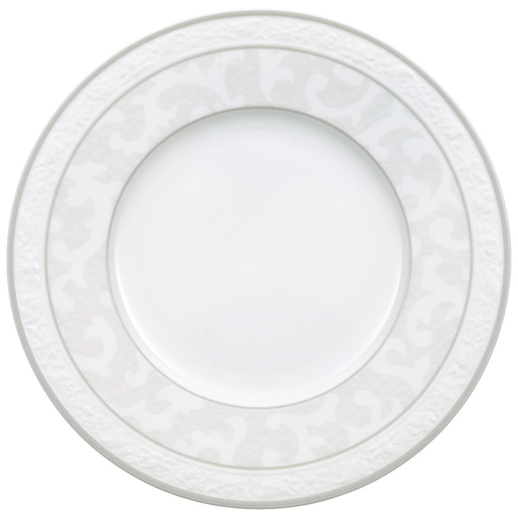 Villeroy und Boch Brotteller - Maße: 18 x 18 x 1,5 cm / Ser.: Gray Pearl