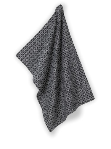 Kela Geschirrtuch Gianna aus 100% Baumwolle, weiß-schwarz, ca. 700mm x 500mm (L x B)