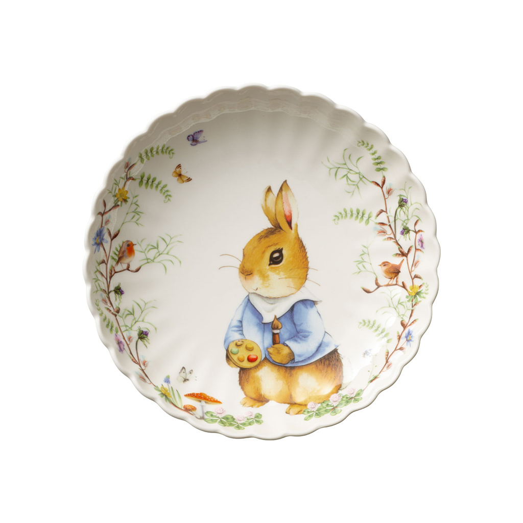 Villeroy und Boch Schale mittel, Max - Maße: 23,7 x 23,7 x 4,7 cm / Inh.: 240 L / Ser.: Spring Fantasy