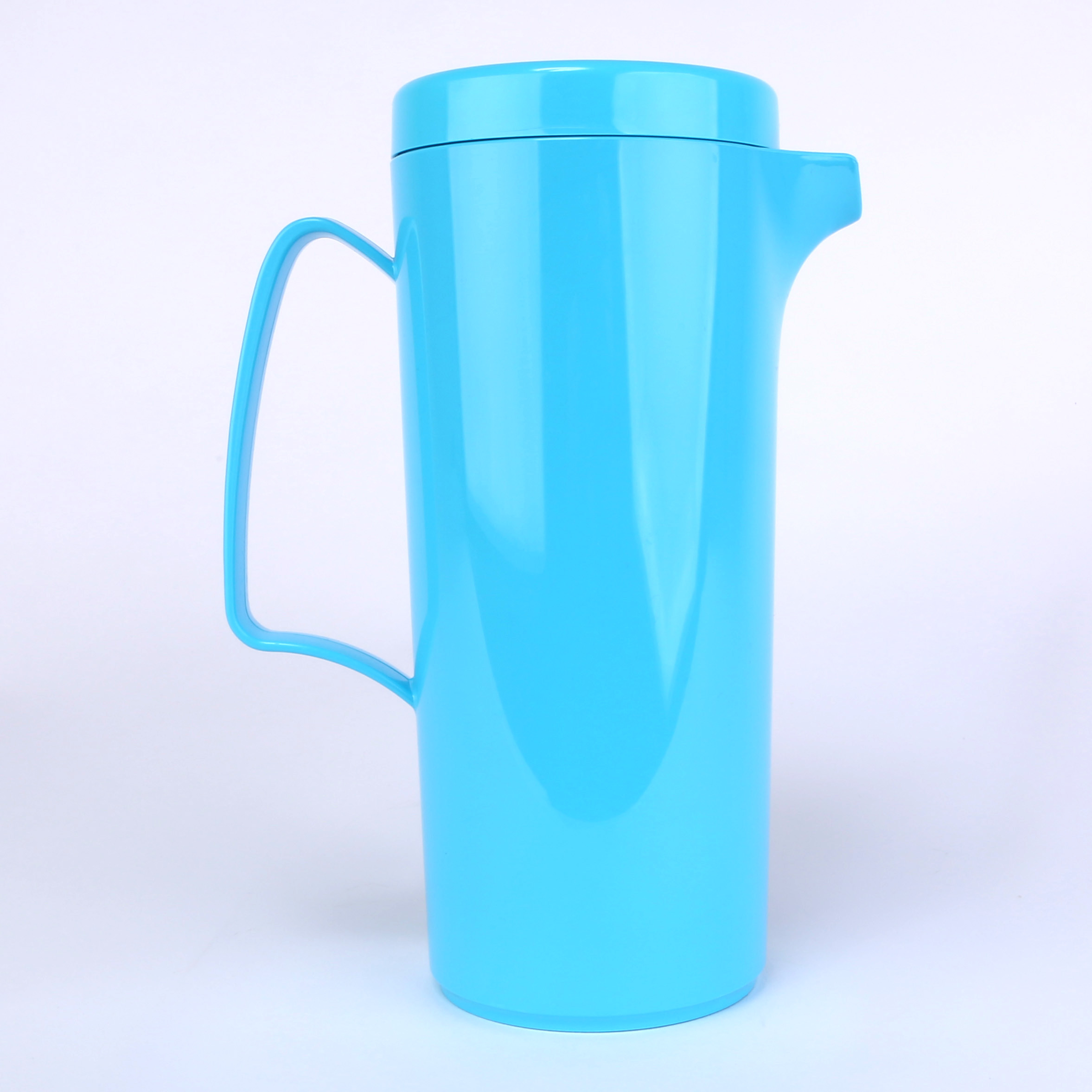 vaLon Zephyr Kanne 1 L mit Deckel aus Kunststoff in der Farbe blau, schadstofffrei