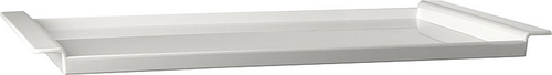Tablett -BROTSTATION- 59,5 x 35,5 cm, H: 3,5 cm Melamin, weiß spülmaschinengeeignet stapelbar nicht mikrowellengeeignet