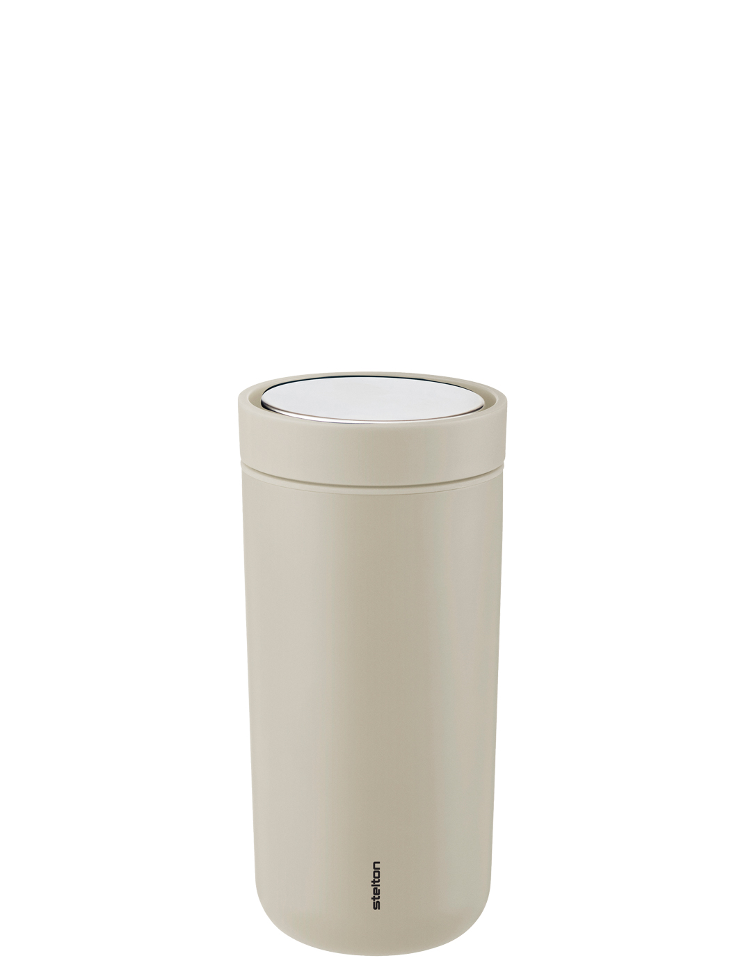 To Go Click Thermobecher 0.4 l. soft sand - Maße: 8,2 x 8,2 x 17 cm - von Stelton