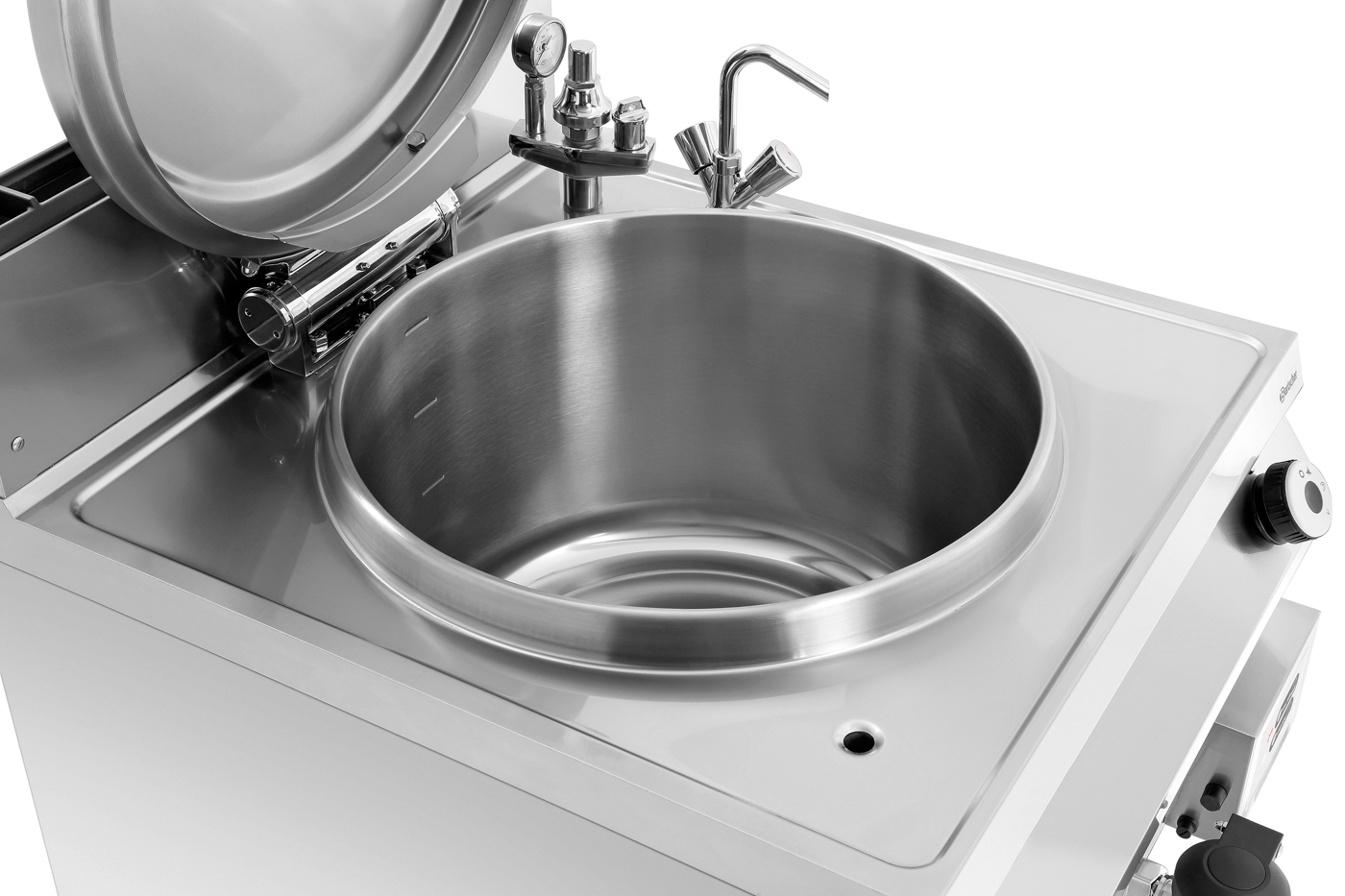 Bartscher Gas-Kochkessel, 135L | Serie: 900 | Maße: 80 x 90 x 900 cm. Gewicht: 168 kg