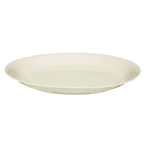 Seltmann Platte oval 31 cm, Form: Marieluise, Glasur: elfenbein, Dekor: 00003