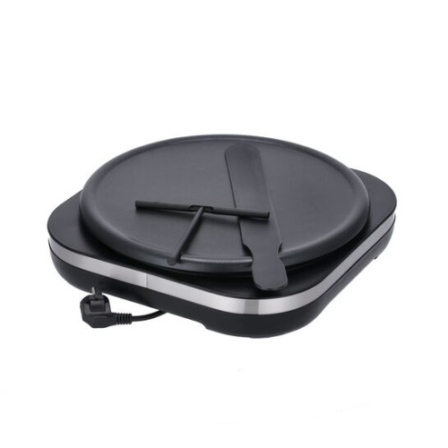 Severin Crepes Maker, ca. 1.500 W, XXL-Grillplatte (38 cm), abnehmbare Grillplatte mit hochwertiger ILAG-Markenbeschichtung