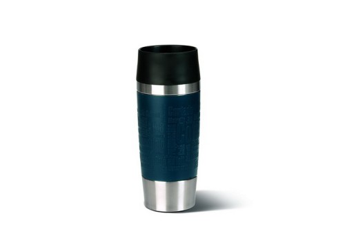 EMSA TRAVEL MUG Isolierbecher, Edelstahl, Manschette, Blau, 0,36 L
