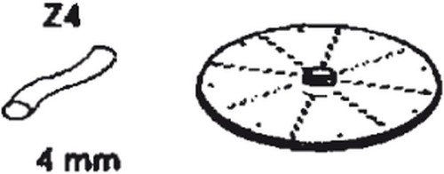 NEUMÄRKER Scheibe für Julienne Z 4 für Multi-Gemüse-Schneider