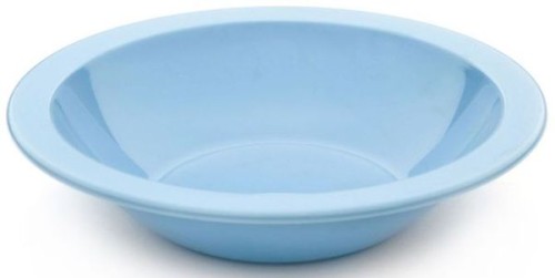 Roltex Teller in tiefer Ausführung mit 400 ml Füllvermögen und 17,3 cm Durchmesser, sommerblau