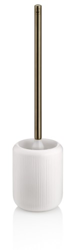 Kela Wc-Garnitur Adele aus Keramik, weiß, Höhe ca. 455mm, Ø 110mm