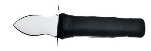 Austernbrecher Chromstahl mit schwarzem Kunststoff-Heft
