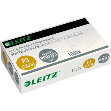 Leitz Heftklammer P3 Heftgeräte: 5500, 5501, 5502, 5504, 5505, 5522, 5526, 5533, 5560, Heftzange: 5548, 5549 24/6 Metall, verzinkt 1.000