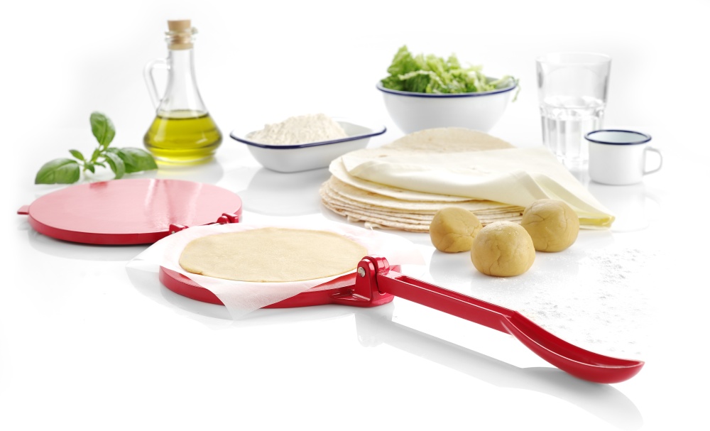 HENDI Tortillapresse - Maße: 255x202x(H)95 mm