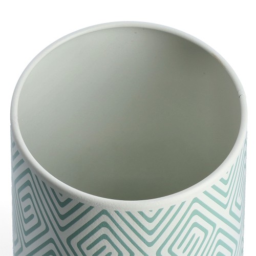 Vorratsdose m. Bambusdeckel, 1000 ml, Metall, mint / Maße: Ø 10,5x16,2 cm