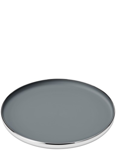Norman Foster Servierplatte Ø 39 cm grau, Maße: 390 x 390 x 45 mm
