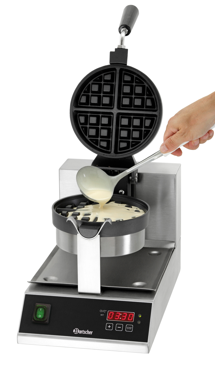 Bartscher Waffeleisen "Deluxe" 1BW170D |Eigenschaften: - | Maße: 26 x 50,5 x 32,0 cm.Gewicht: 10,5 kg