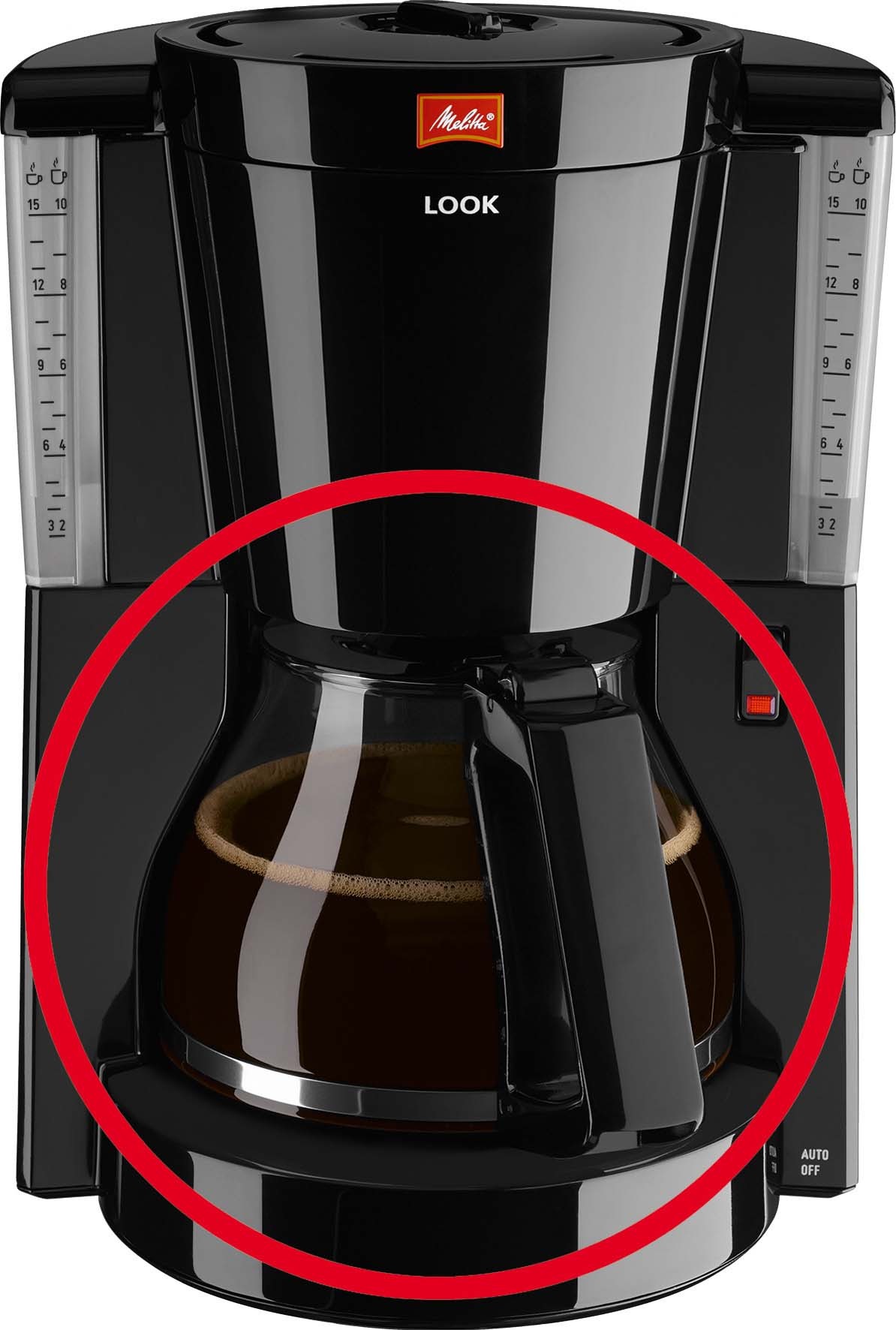 Melitta Ersatzglaskanne zu Look IV Selection schwarz