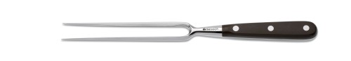 Krückengabel, gerade Zinken 18 cm, POM, braun Giesser - Made in Germany