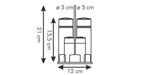 Set Öl-Essig-Salz-Pfeffer-Zahnstocher CLUB