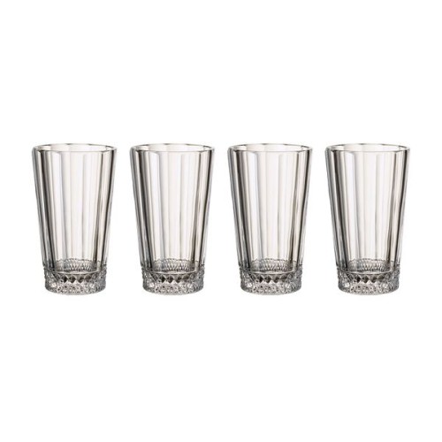 Villeroy & Boch Opéra Longdrinkglas Set 4-teilig, Inhalt: 0,35 l, Durchmesser: 8,2 cm