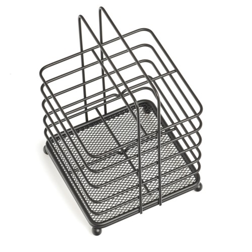 Utensilienhalter, Metall, schwarz. Länge: 115 mm. Breite: 115 mm. Höhe: 176 mm