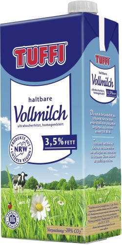 Tuffi H-Milch 3,5% 1L ultrahocherhitzt.