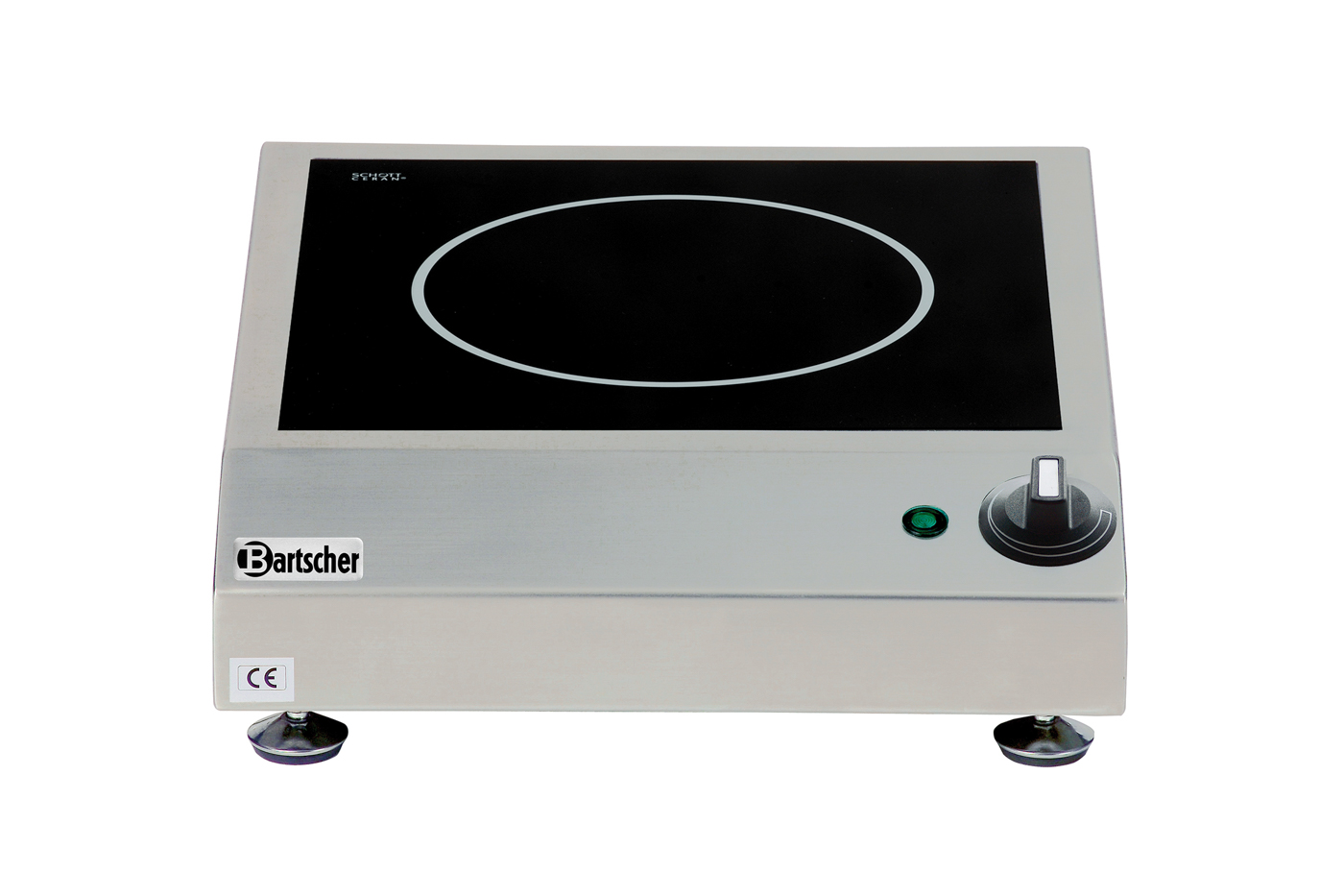 Bartscher Induktionsherd 1 FL, 2,5kW, TG | AnzahlKochstellen: 1 | Maße: 34 x 42 x 10,0 cm. Gewicht:7,5 kg