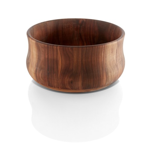 WMF Schüssel L Holz (Walnuss) Ø30x15cm | Maße: 30 x 30 x 15 cm