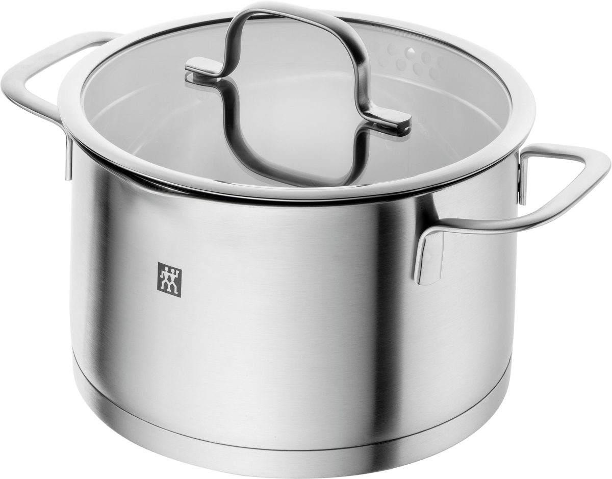 Kochtopf, 20 cm, rund, Edelstahl, Serie: TrueFlow. Marke: ZWILLING