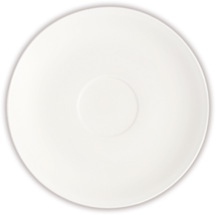 Untertasse STELLA zu Becher, Durchmesser: 18 cm, Premium Bone Porcelain, uni weiss, Villeroy & Boch