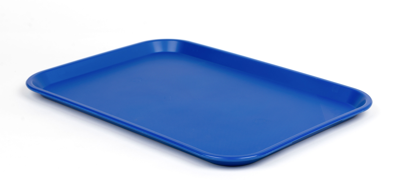ARAVEN Fast Food-Tablett 530x370mm aus Polypropylen zum Servieren von Speisen, blau