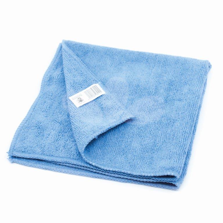 Microfasertuch OCTOPUTZI, Farbe: blau, Größe. 40 X 40 cm, gewebt, waschbar bis 90°C.