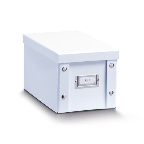 Zeller CD-Box, Pappe, weiß