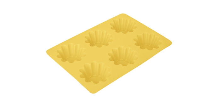 Backform - 6 Blümchen DELICIA SILICONE Silikon Spülmaschinenfest