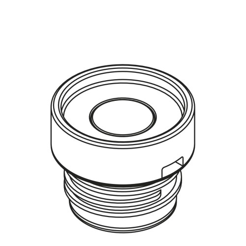 Emma Deckel für x-200-1, Ø 5.5 cm grau, Maße: 58 x 58 x 75 mm