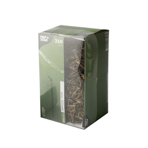 250 Fingerfood - Picker 6 cm schwarz "Knoten" von PAPSTAR