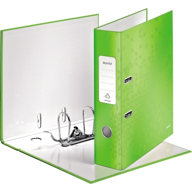Leitz Ordner WOW 80mm DIN A4 Werkstoff: Graupappe, recycelt Material der Kaschierung außen: Papier, laminiert Material
