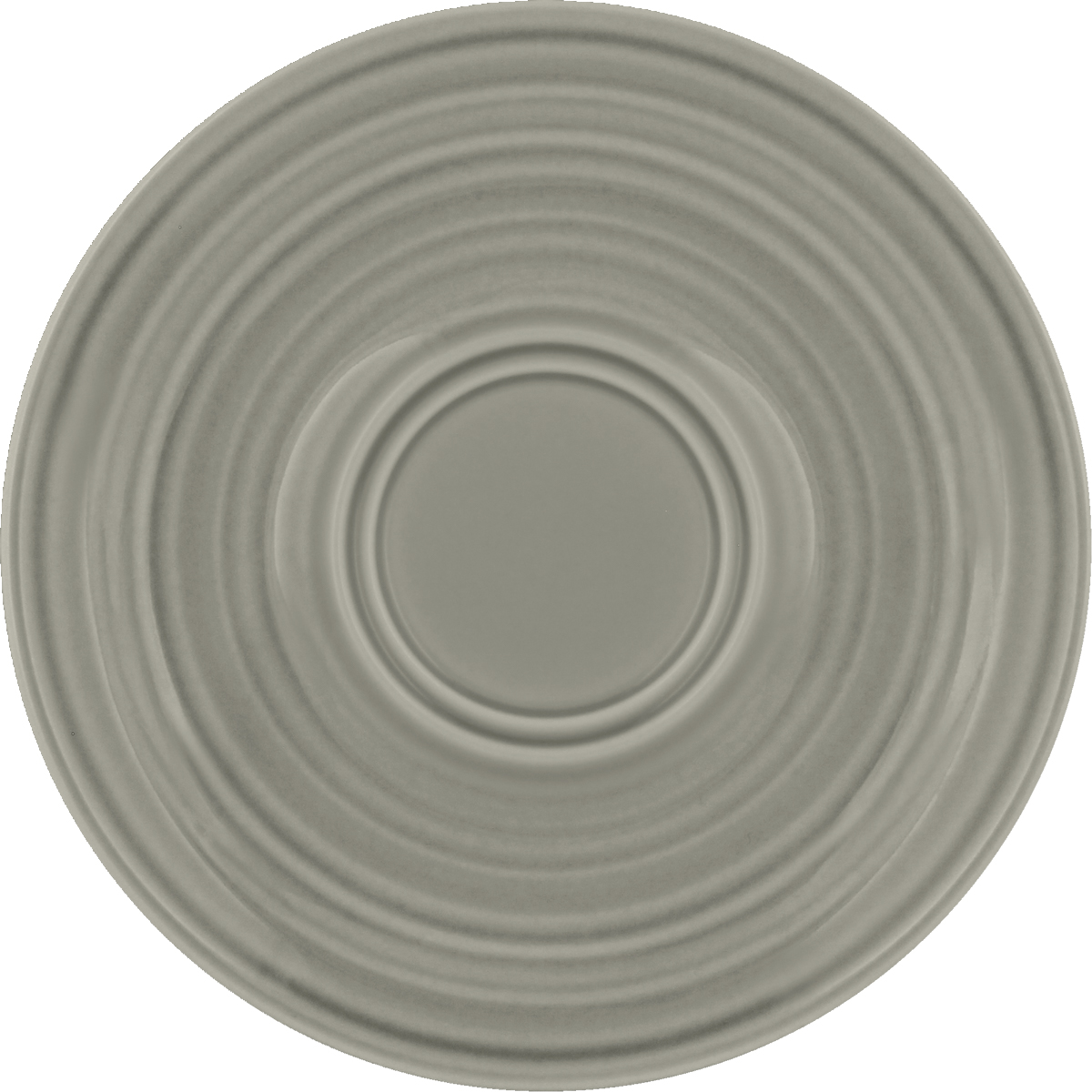 Country House Untertasse rd, Doppelspiegel Struktur GRAY 16 cm Höhe: 1,9 cm von BAUSCHER