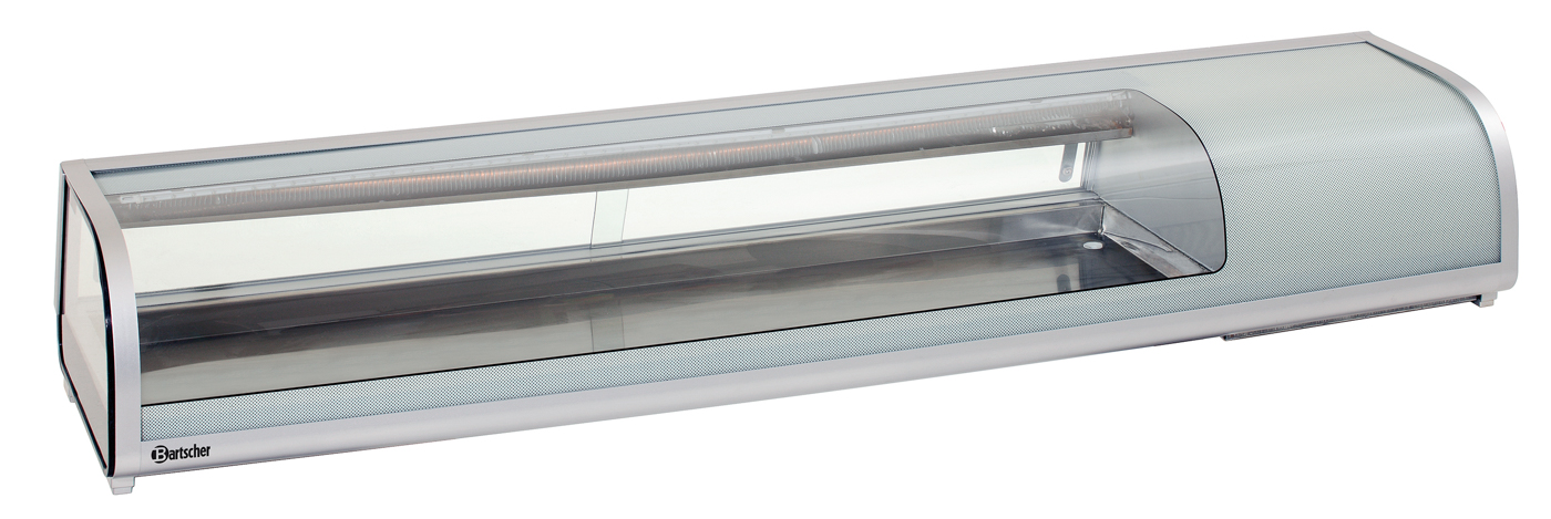 Bartscher Kühlaufsatz SushiBar GL2-1800 | Frequenz: 50 Hz | Maße: 180 x 42,5 x 295 cm. Gewicht: 45,1 kg