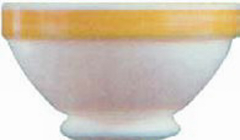 Suppenschale 0,51 l, stapelbar aus Opalglas Form BRUSH - Yellow / Gelb von Arcoroc Höhe: 7,4 cm