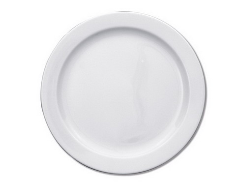 Speiseteller FUNKTION, Durchmesser: 28,0 cm, mit breitem Rand (Fahne), uni weiss, Eschenbach