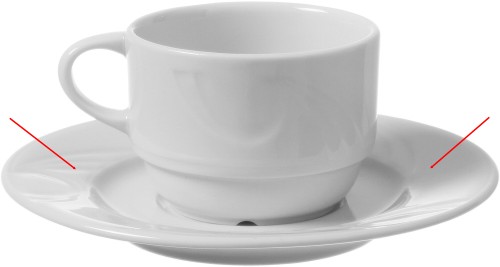 HENDI Tasse Untere - Ø125 mm - Karizma --- Untertasse ---