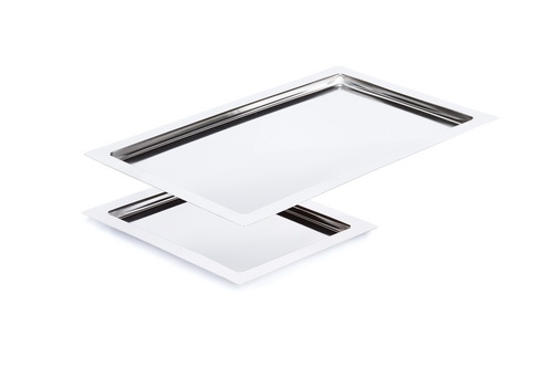 GN 1/2 Tablet -FRAMES- 32,5 x 26,5 cm, H: 2 cm Edelstahl 18/10 spülmaschinengeeignet stapelbar