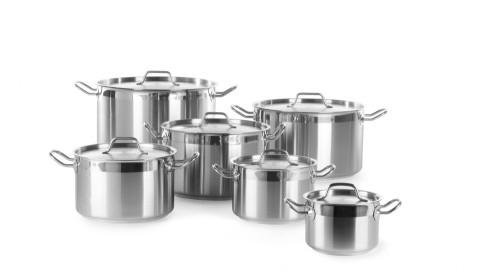 HENDI Fleischtopf - mit Deckel - Ø160x(H)110 mm - 2,0 Liter 0,7 mm Wandstärke