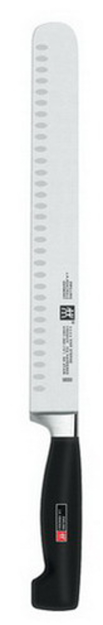 Schinkenmesser 26 cm mit Kullen Zwilling - 4 Sterne Griff: Polypropylen, schwarz