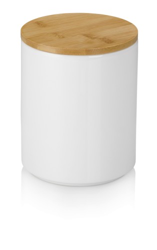 Kela Vorratsdose Cady aus Keramik, weiß, Höhe ca. 175mm, Ø 140mm , Inhalt: 1,7 L