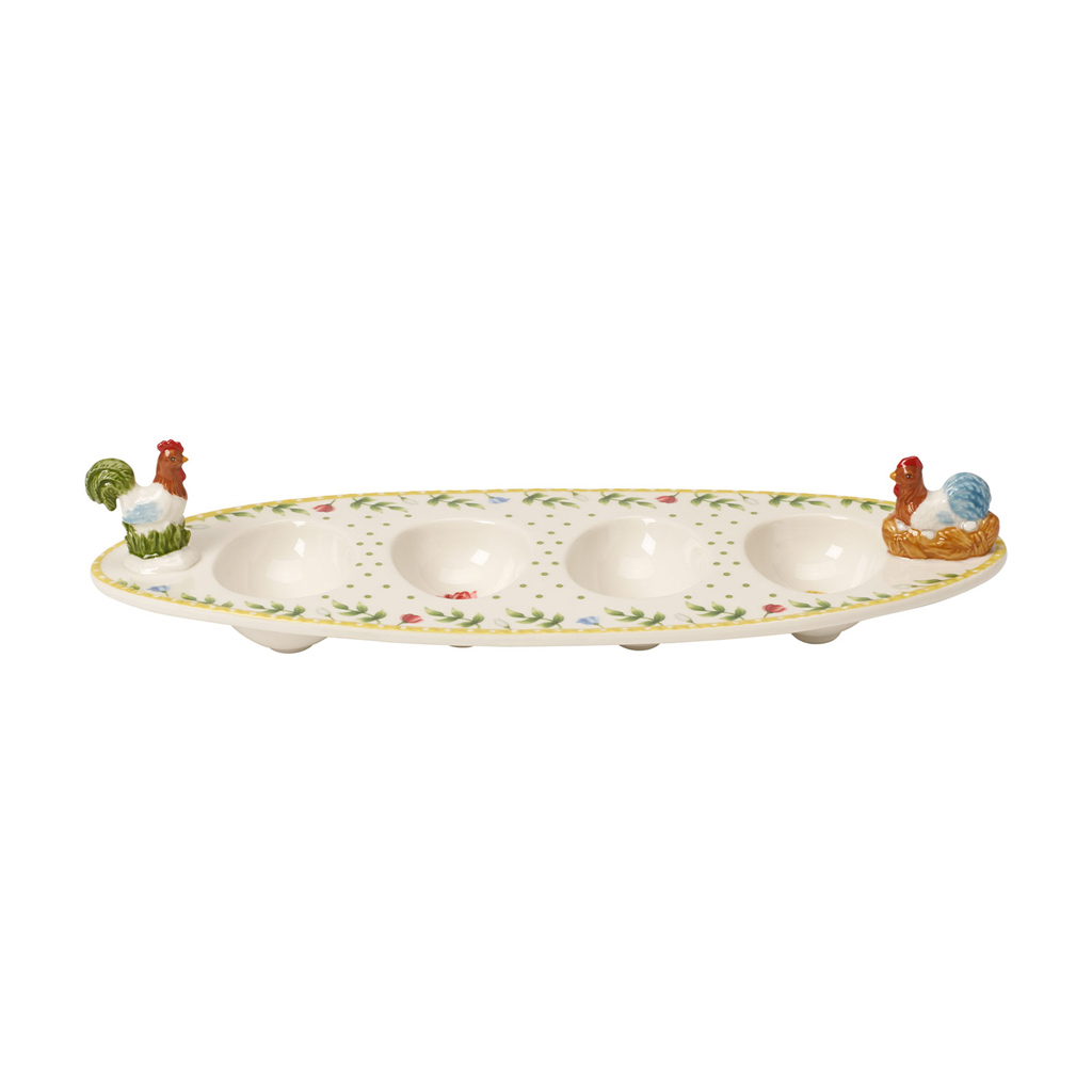 Villeroy und Boch Ei-Boot Hahn & Henne - Maße: 31 x 12 x 8,5 cm / Ser.: Spring Awakening