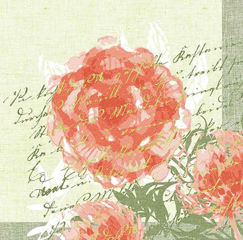 PAPSTAR 50 Servietten "ROYAL Collection" 1/4-Falz 40 cm x 40 cm nektarine "Provencal"