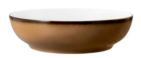 Seltmann Foodbowl 25 cm, Form: Coup Fine Dining, Dekor: 57125 caramel, hohe Kantenschlagfestigkeit, Made in Germany
